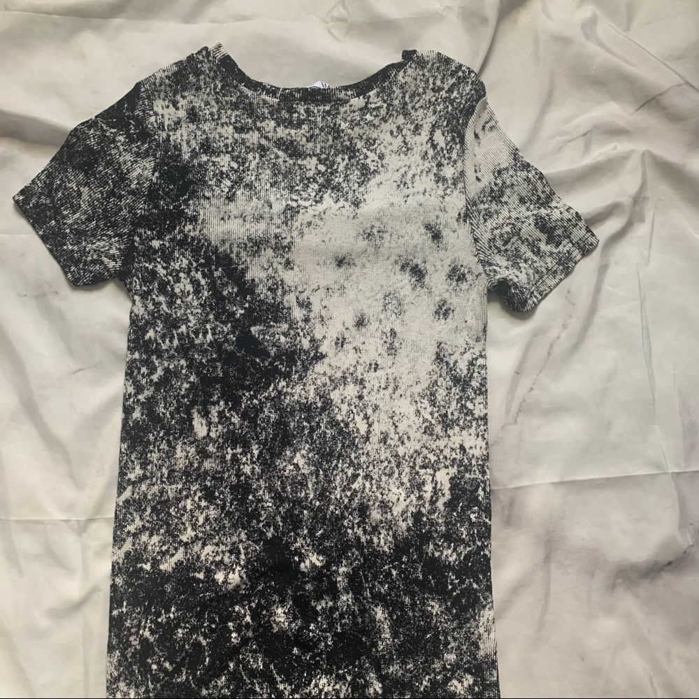 +SOLD+ZARA Tie Dye Splatter Midi Shirt Dress - Picture 4 of 6